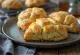 Rustic crackling scones served