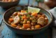 Mondongo con garbanzos served with rich vegetables and spices
