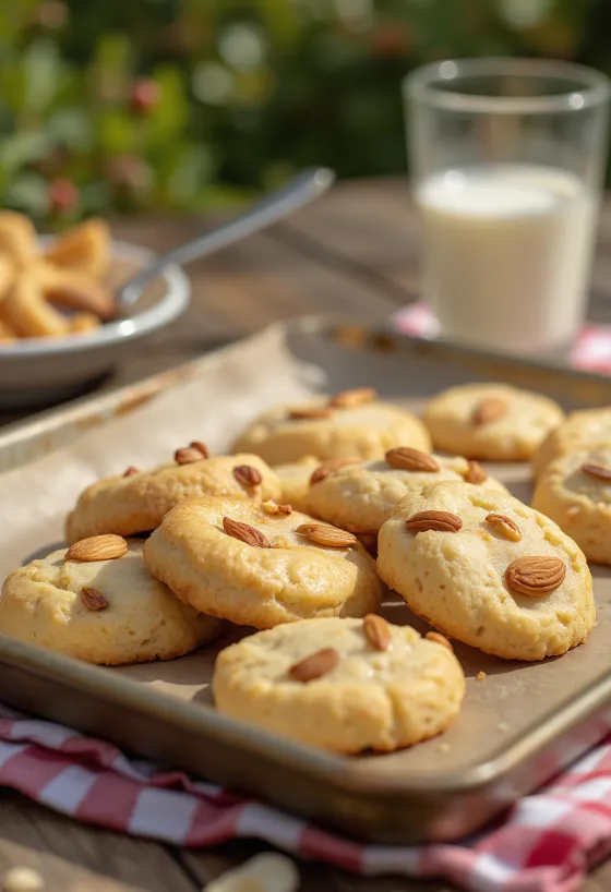 Almond Butter Biscuits served
