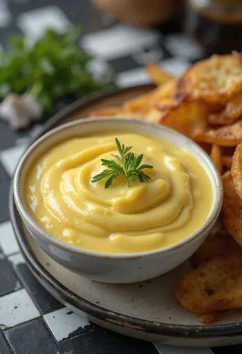 Garlic and mustard sauce served with grilled meats