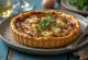 Caramelised Onion Quiche served