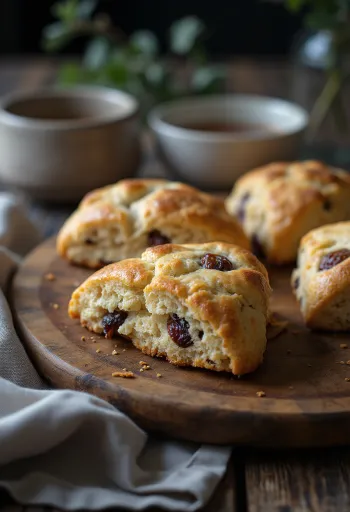 Sugar-free date and cinnamon scones served