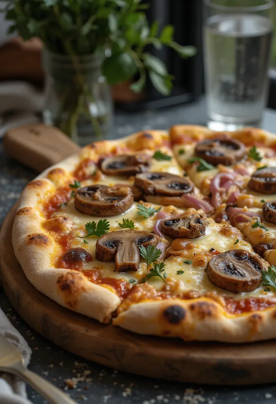 Siberian game meat pizza