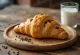 Poppy seed croissant served