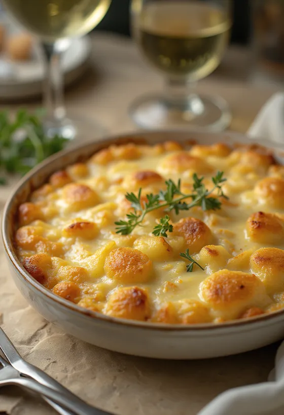 Bacalhau com natas Portuguese cod casserole dish