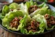 Beef Bulgogi in Lettuce Leaves Korean style dish served