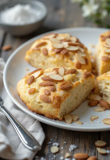 Almond scones served