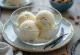 Scoops of vegan vanilla ice cream