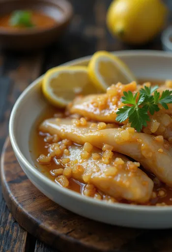 Sweet and sour pickled mackerel in a jar