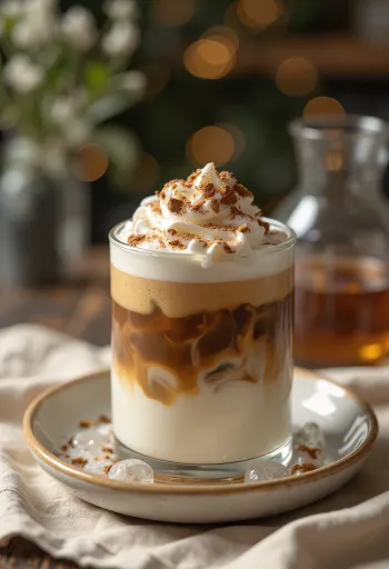 Simple iced coffee served fresh