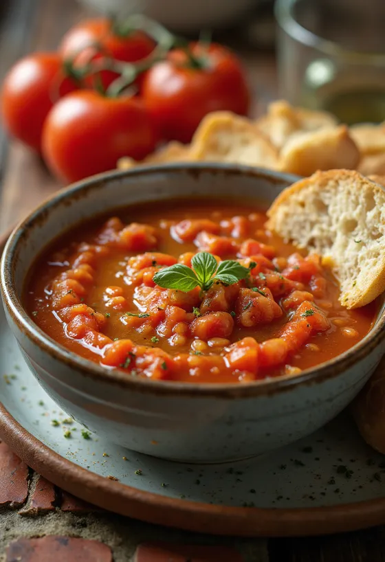 Fresh, tasty Mojo de tomate tomato sauce