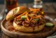 Pulled pork bao bun served