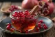 Sweet and sour pomegranate seeds served