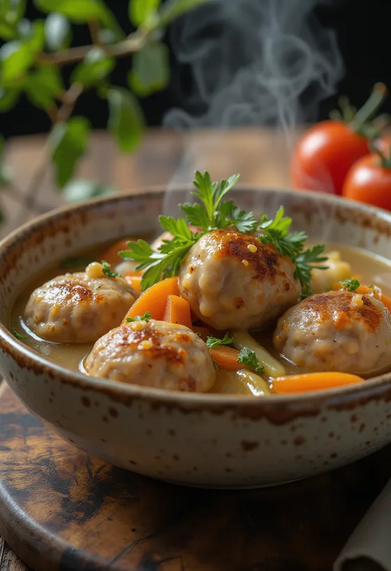 Albóndigas served