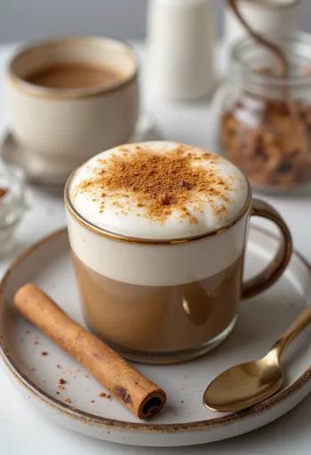 Spiced chai latte served in a mug