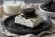 Vegan cookies and cream cake served