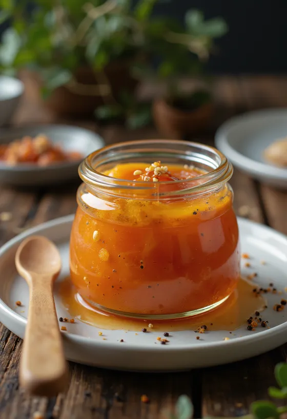 Gochujang spiced ghee in a jar
