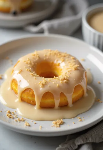 Advocaat doughnut served