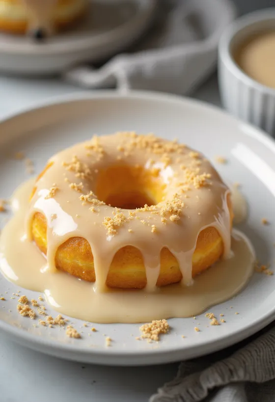 Advocaat doughnut served