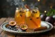 Passion fruit cider served in a glass