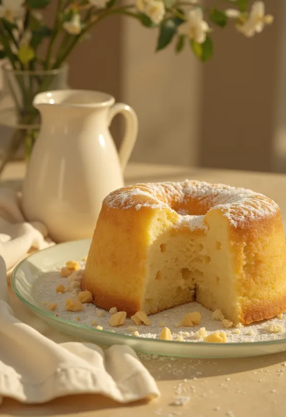 Gluten-free marzipan cake served sliced