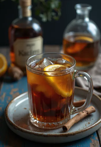 Grog served in a glass