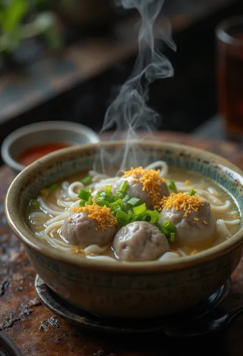 Bakso served