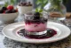 Forest fruit panna cotta served