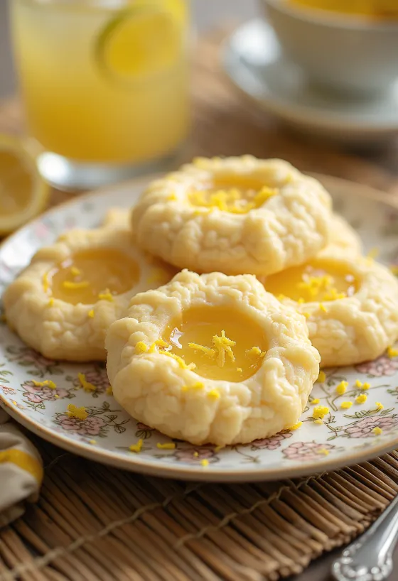 Honey lemon linzer served