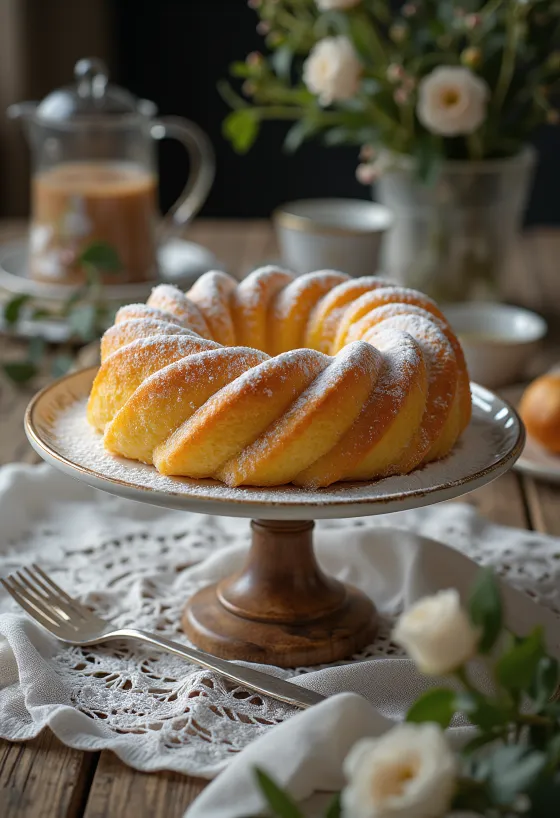 Freshly baked Ciambella Italian sweet bread