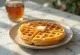 American waffles served on a plate