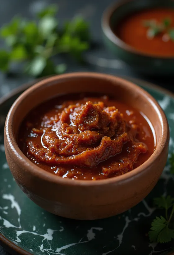 Berbere spice sauce served with grilled foods