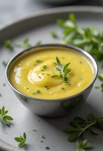 Tarragon lemon butter sauce served