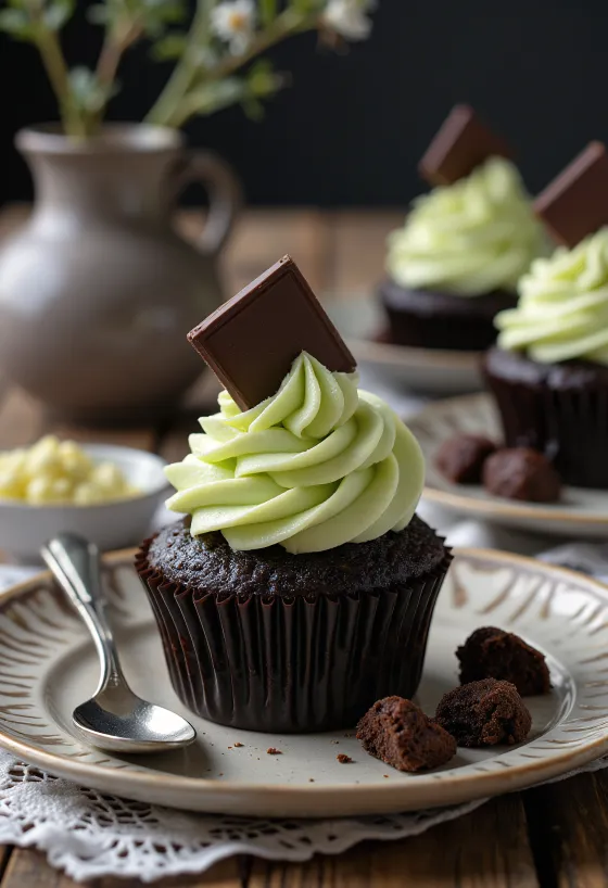 After Eight cupcakes served