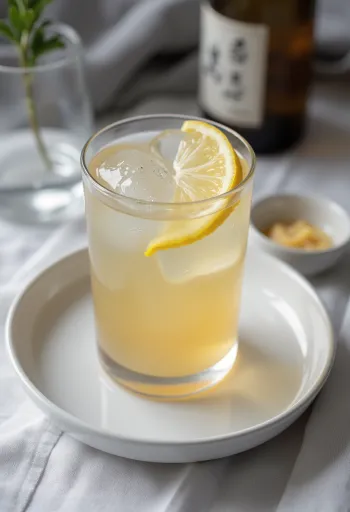 Japanese sake-based cider served in a glass