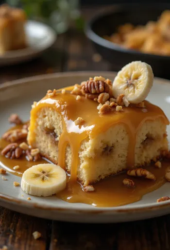 Banoffee mousse cake with decoration