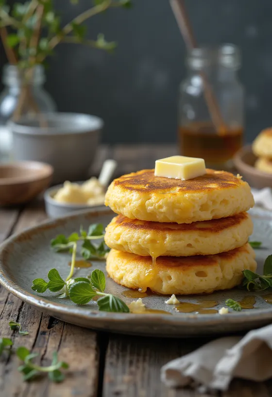 Pikelet British and Australian pancakes served