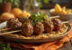 Spiced Kofta with minced meat, coriander and fried onions
