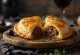 Chilean empanada de pino served, golden brown colour