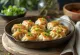 Vietnamese chicken dumplings served with crispy bottom and steamed dough