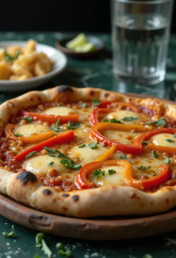 Pizza Chilena served