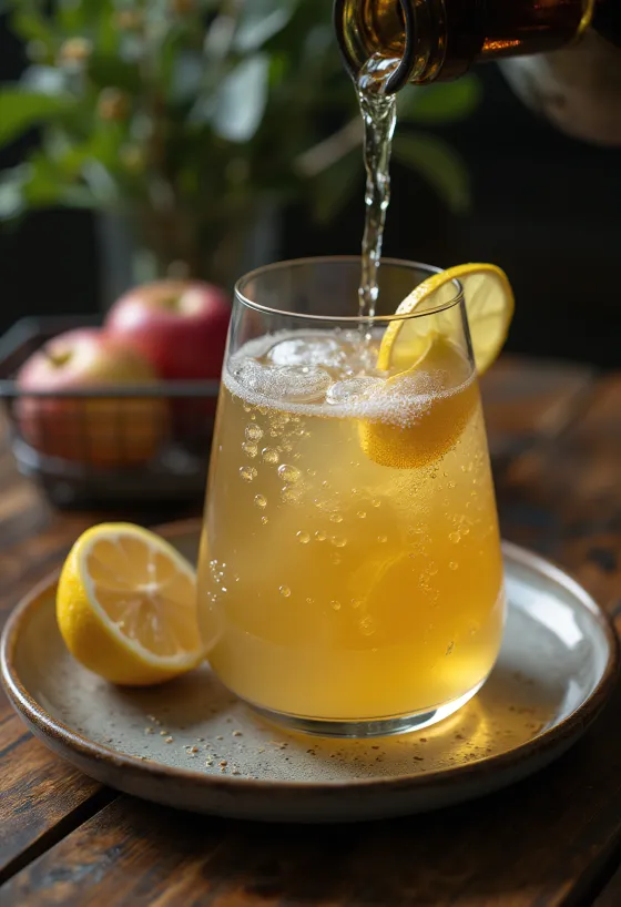Spanish Sidra Cider served in a glass