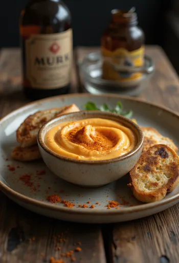 Smoked paprika mayonnaise served