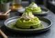 Japanese Matcha Waffle served