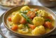 Steamed vegetables with curry, coconut milk dish with spices