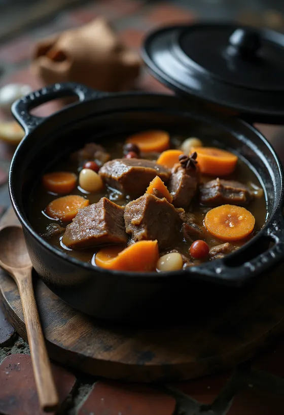 Karjalanpaisti Finnish meat stew served