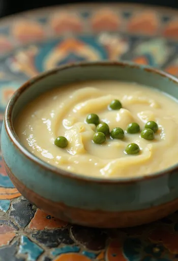 Creamy Green Peppercorn & White Wine Sauce served in a boat