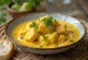 Cà ri with coconut milk, creamy curry with chicken, garnished with coriander