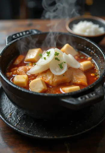 Domi Maeuntang JJigae, Korean spicy fish stew with kimchi