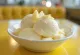 Homemade white chocolate sorbet creamy dessert